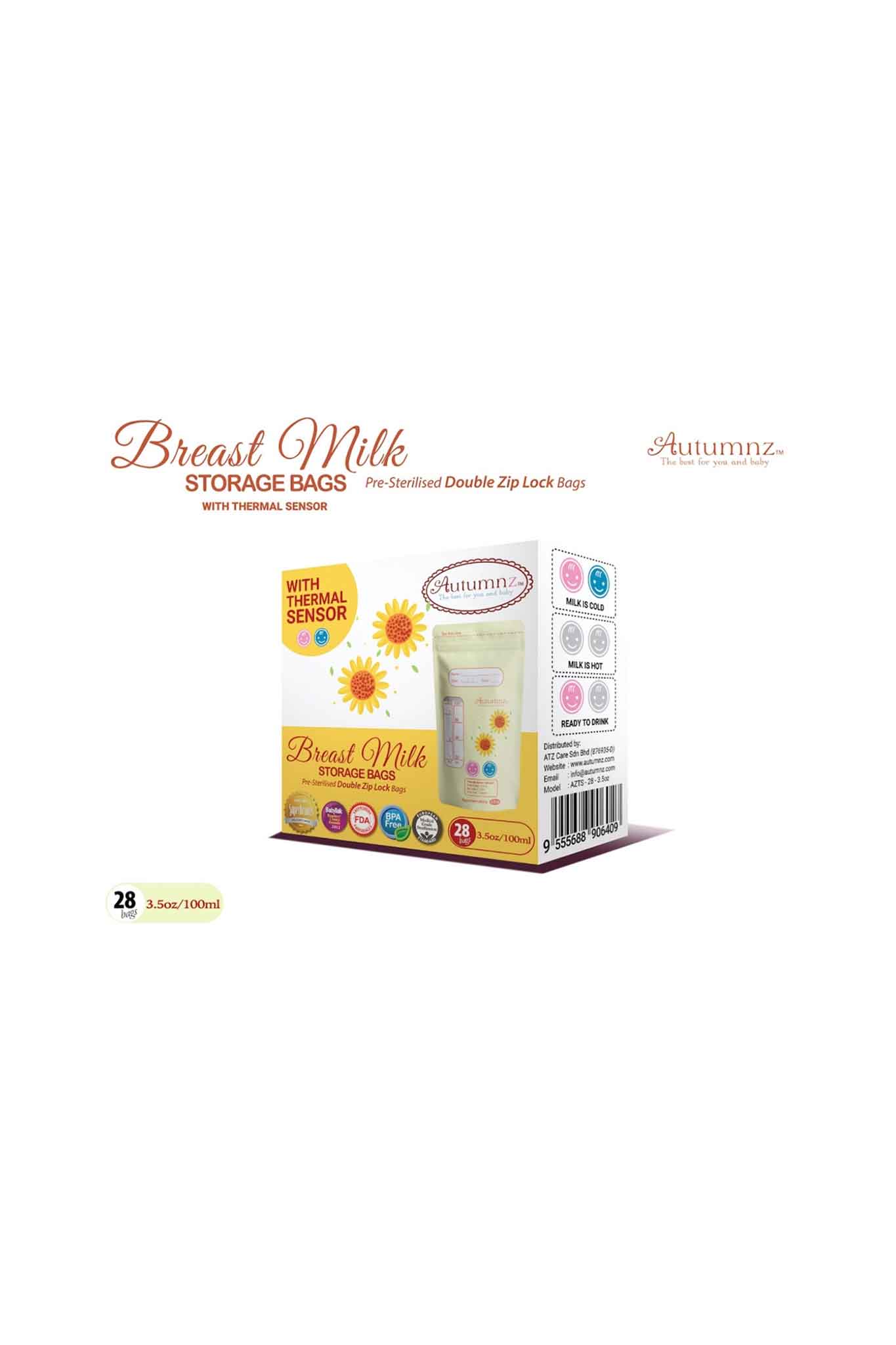Autumnz Breastmilk Storage Bag 28 Pack - Image 3