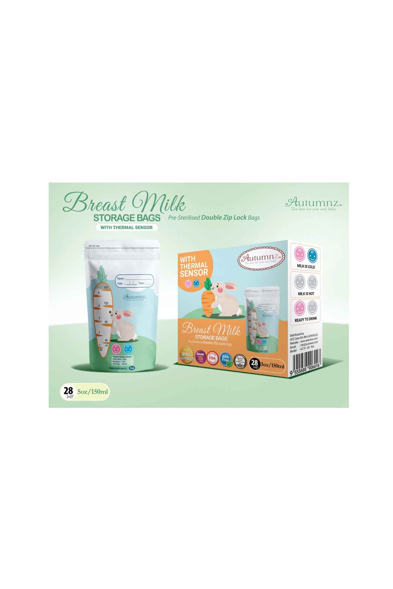 Autumnz Breastmilk Storage Bag 28 Pack - Image 5