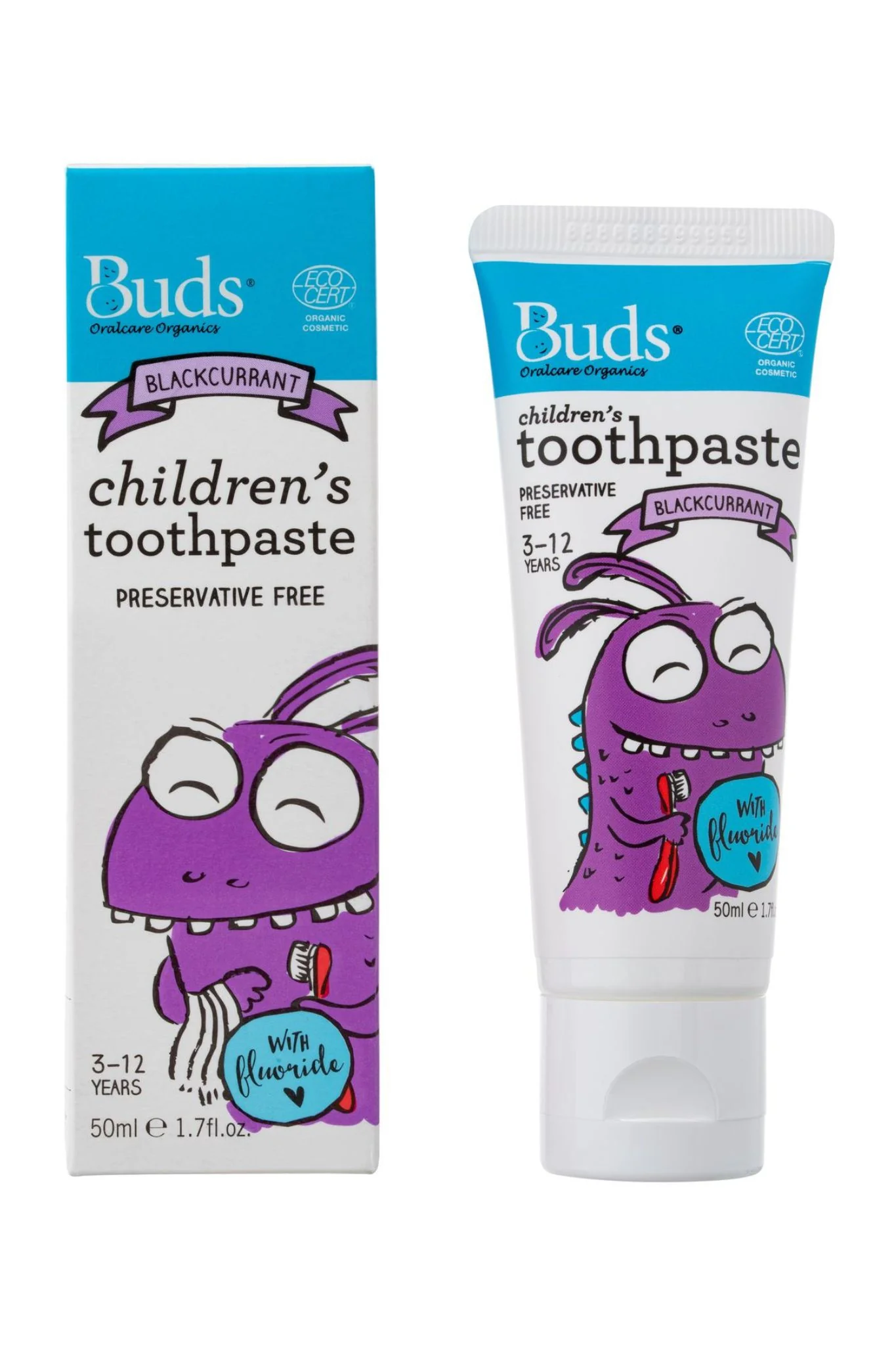 Buds Toothpaste with Flouride 50ml - Image 4