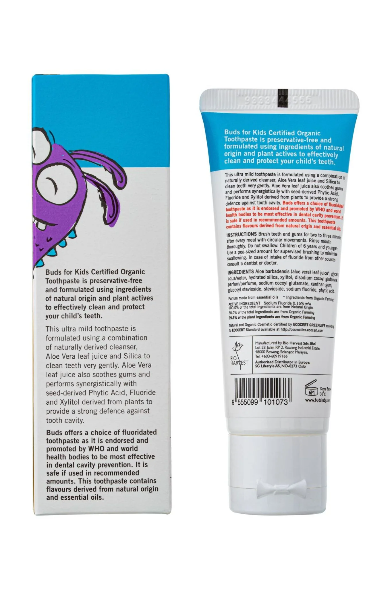 Buds Toothpaste with Flouride 50ml - Image 5