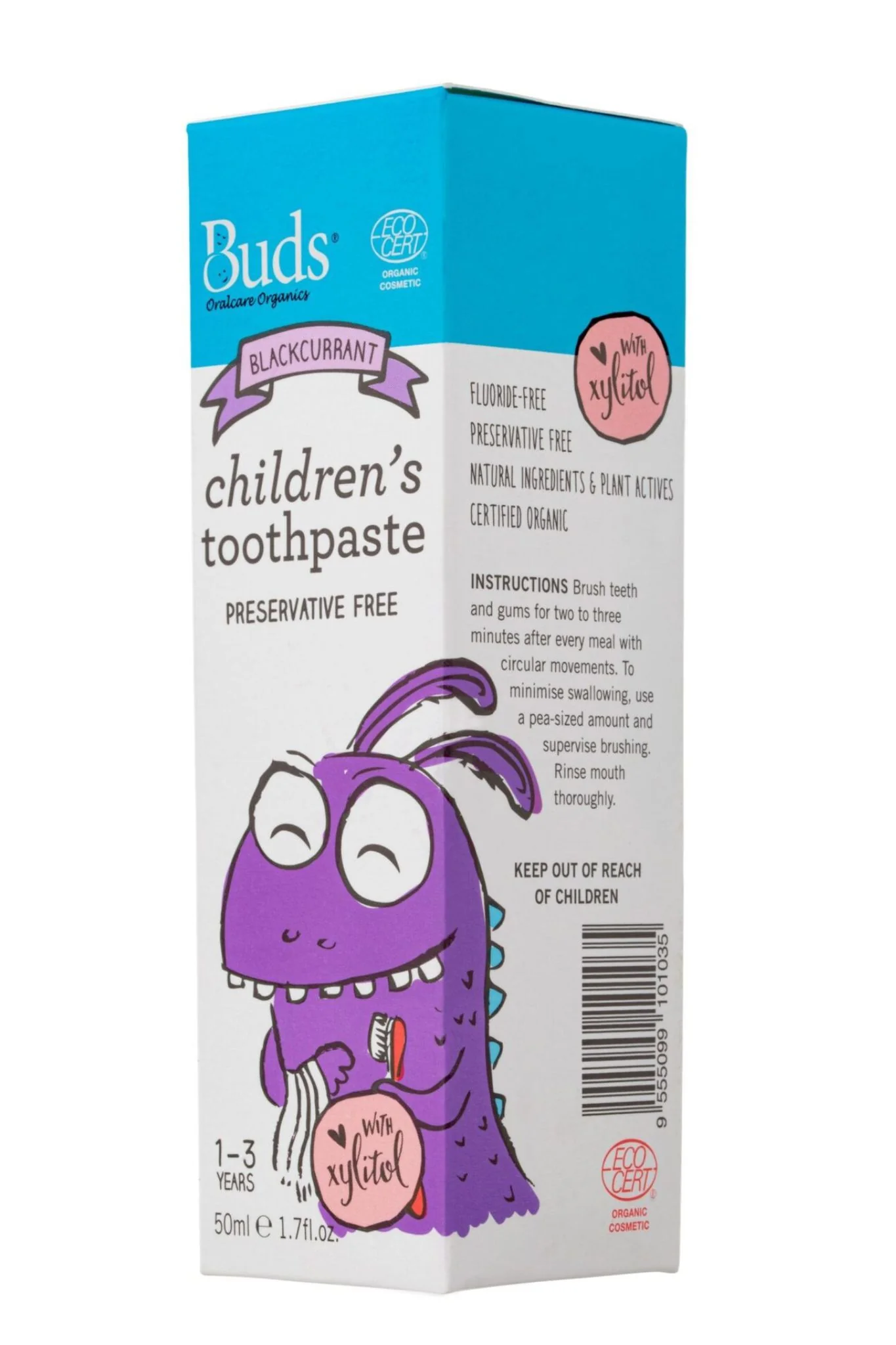 Buds Toothpaste with Xylitol 50ml - Image 5