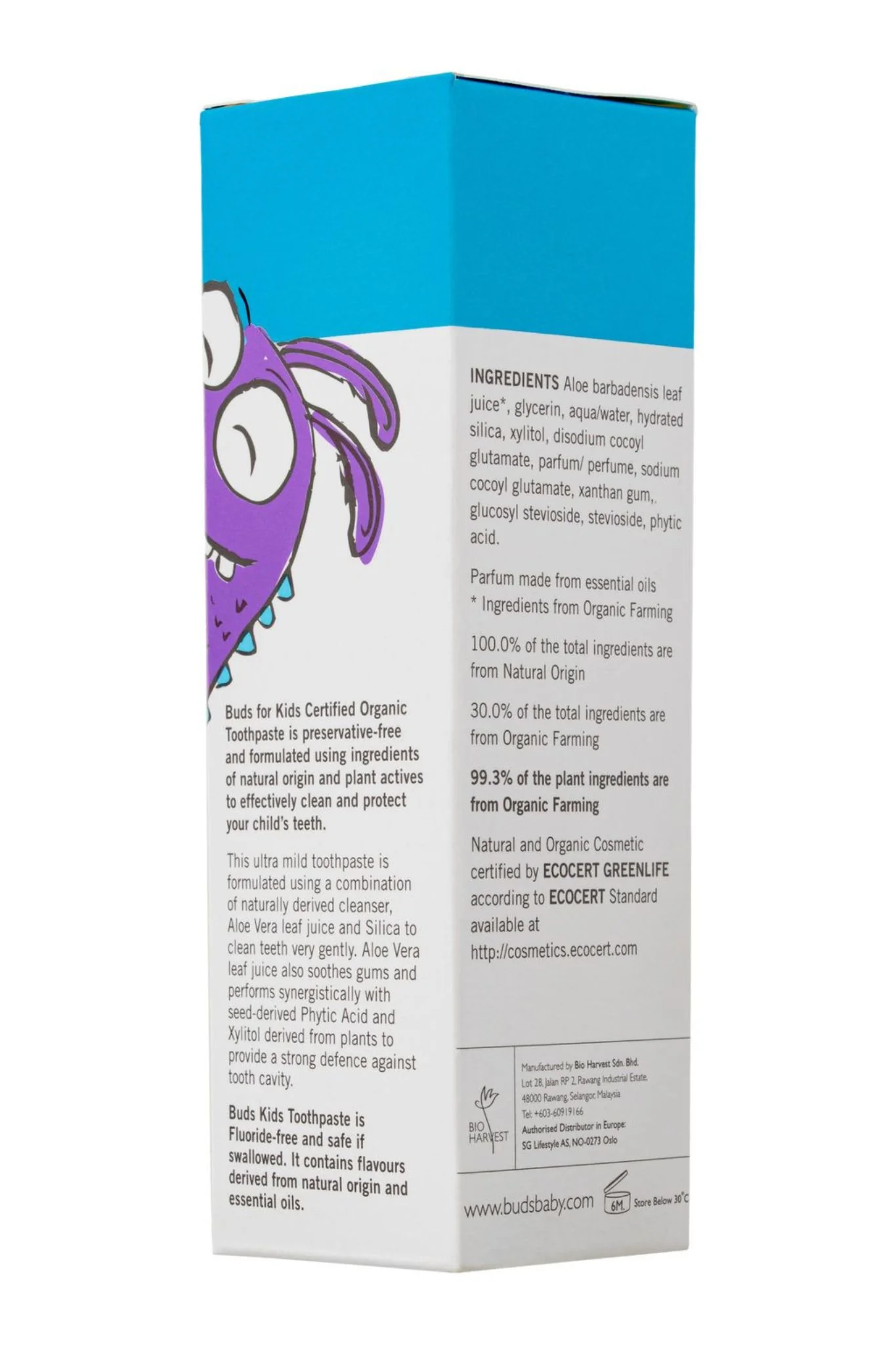 Buds Toothpaste with Xylitol 50ml - Image 6