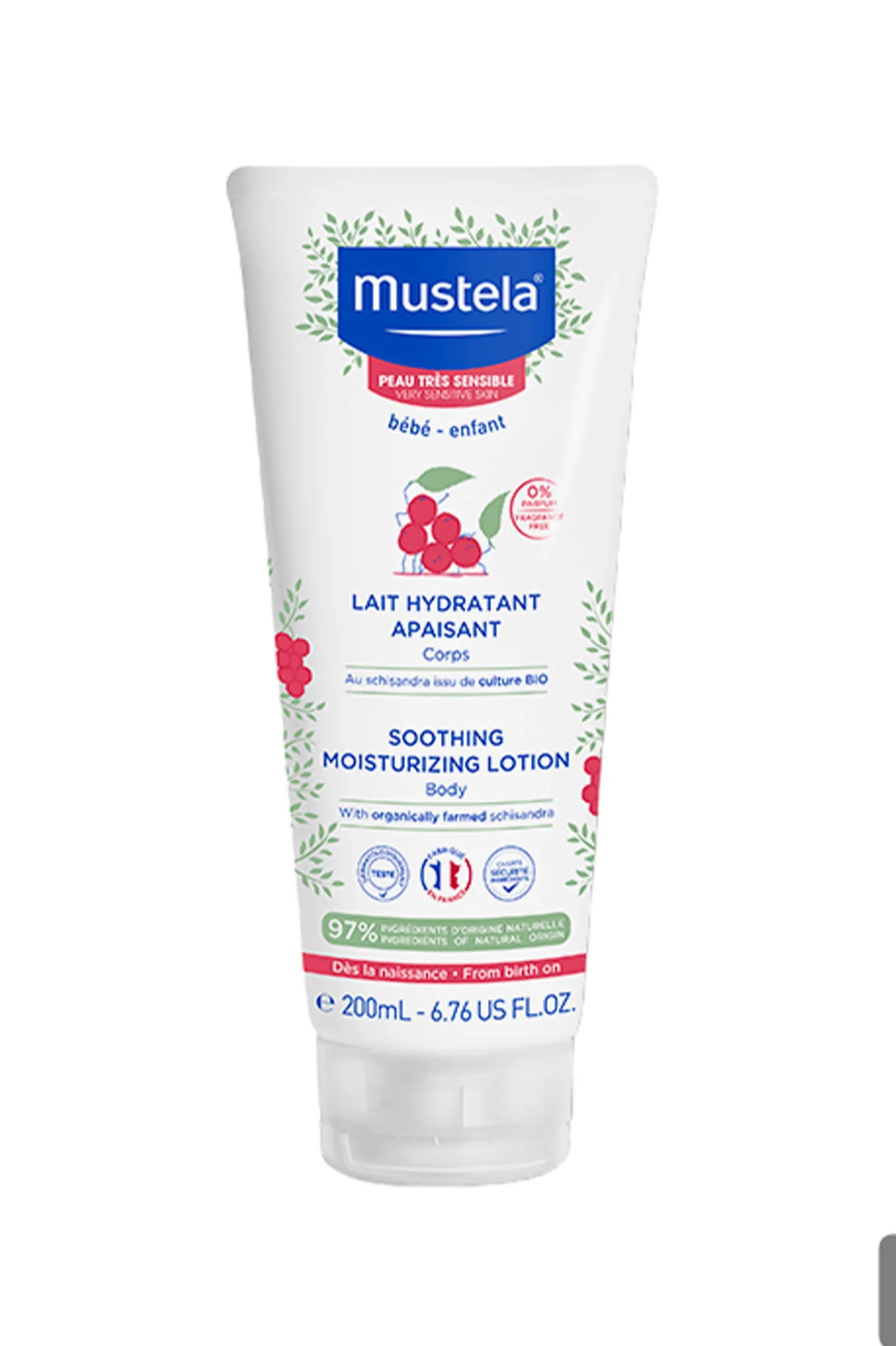 Mustela Soothing Moisturizing Lotion  With Organically Farmed Schisandra 200ml - Image 3