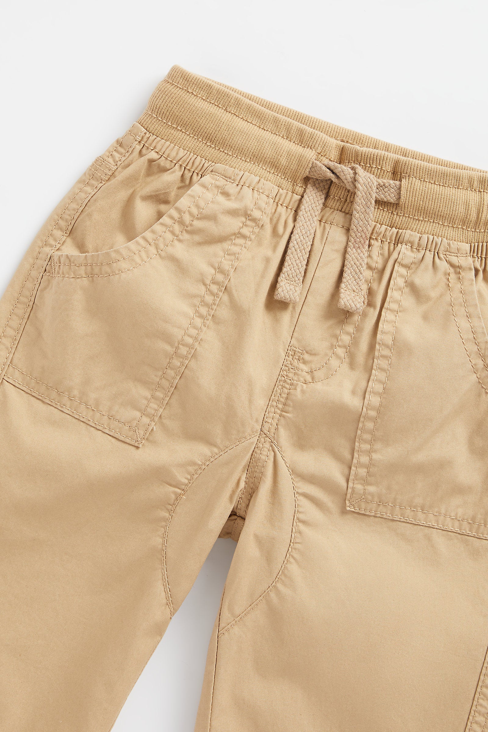 Mothercare Tan Poplin Roll-Up Trousers - Image 3