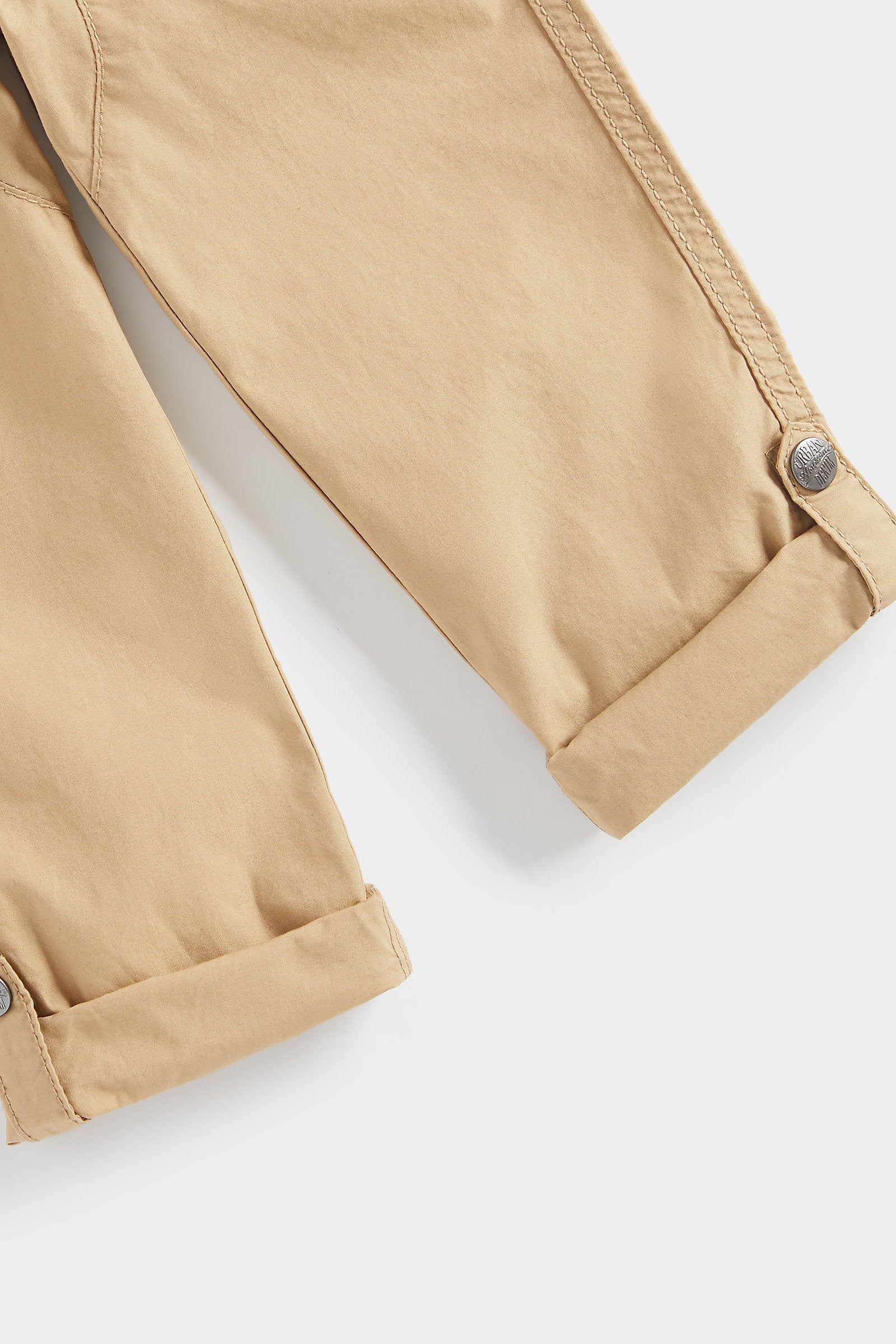 Mothercare Tan Poplin Roll-Up Trousers - Image 4