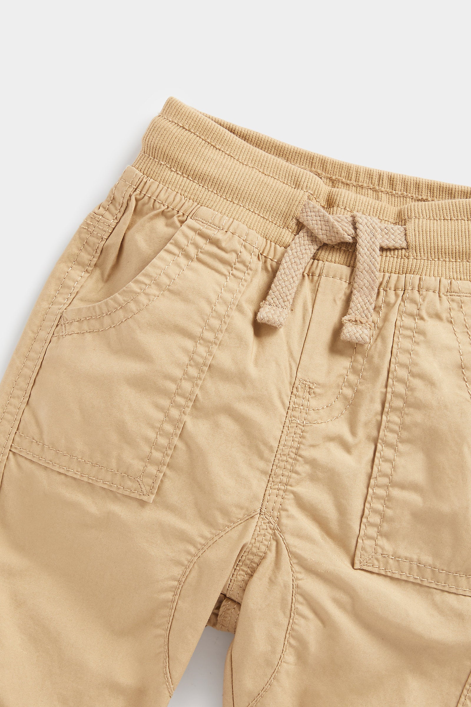 Mothercare Tan Poplin Roll-Up Trousers - Image 3