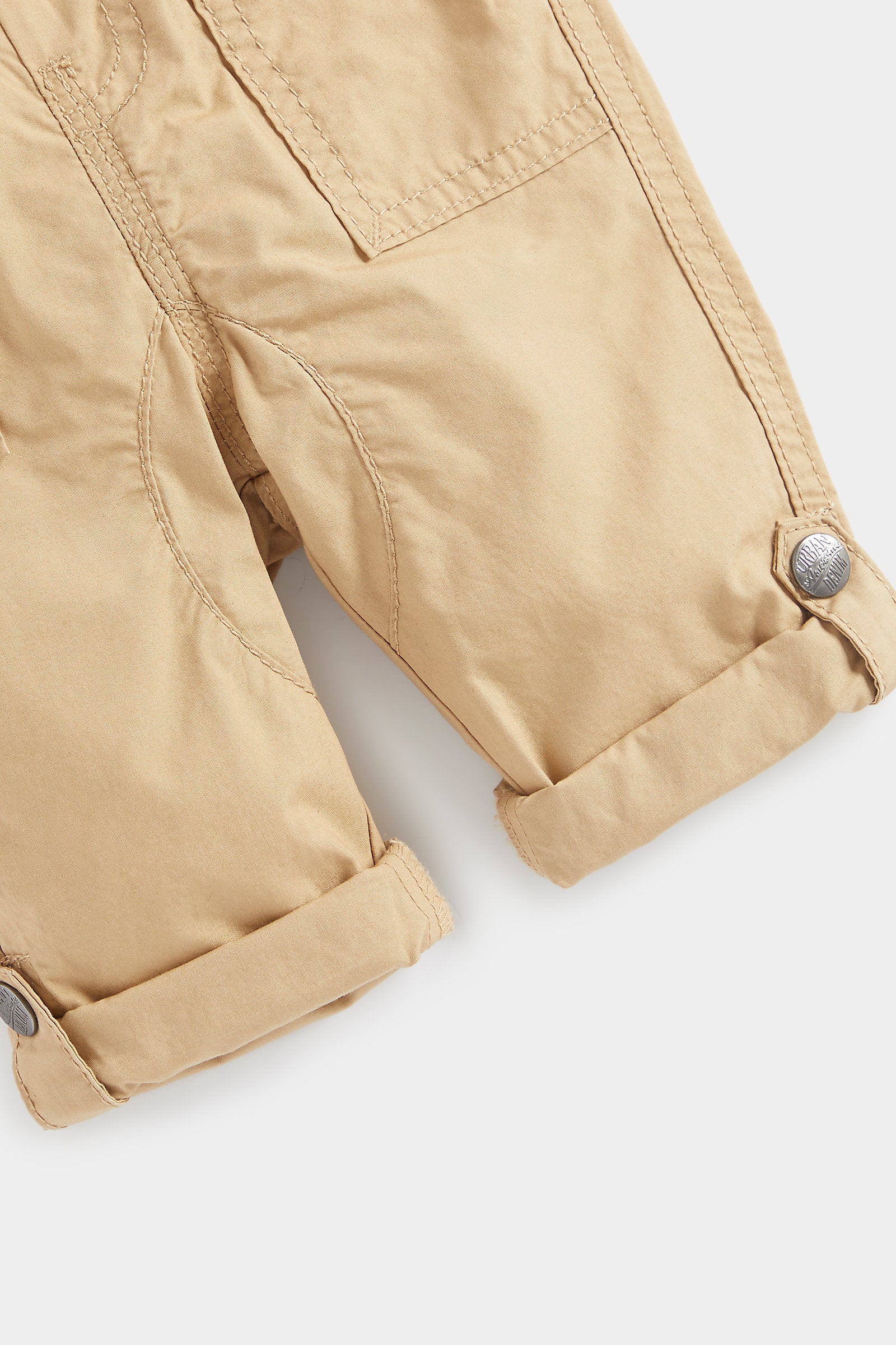 Mothercare Tan Poplin Roll-Up Trousers - Image 4